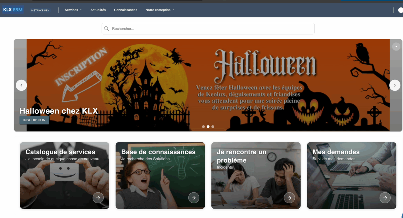 portail self service